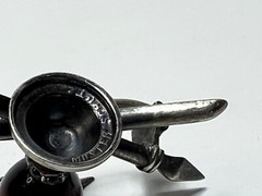 1880’s Antique Theosophical Fine Silver Brooch Trinity Holy Grail Spirit Spear