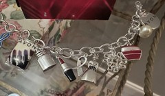 Vintage NIB Avon 125th Anniversary Charm Bracelet Silver Tone 7-8 Inch