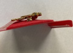 Edgar Berebi Christmas Cowboy Santa Riding Reindeer Brooch Pin Made in India