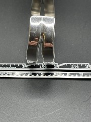 Vintage Sterling Silver Cuff Bracelet RSW Marked Heavy 61.59g Modernist