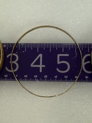 Vintage Lot 3 Piece Gold Tone Bangle Bracelets 1 Signed Monet, Etched Geometric