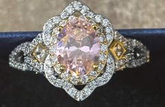 Antique Art Deco Lab Created Diamond Ring New