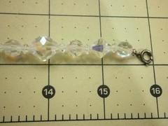 Gorgeous Vintage 1950’s Aurora Crystal Necklace-Great Sparkle! 836je