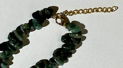 Lot (3) Green & Various Colors Stone Bead Necklaces