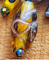 Charm Necklace Vintage K.I.S. Keep It Sensational Silvertone Animals Glass Beads