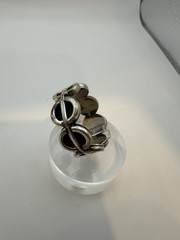 VTG Sterling Silver .925 Made in Mexico “O” design – ring size 12.5, grams12.8
