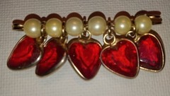 Assembled Vintage Jewelry Canvas Lot Display including signed Berebi Brooch
