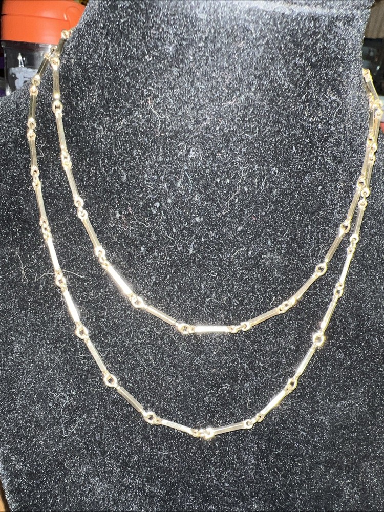 Vintage Necklace Golden Chain 32 In No Marks N842