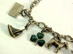 Vintage WINARD Sterling Silver Charm Bracelet With 9 Charms – 7+ inches
