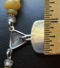 JEREMY GICKER Studio Sterling Silver Multi Stone Bead Fetish Necklace ~ 2006