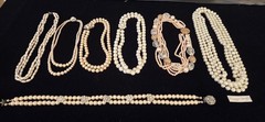 Vintage Mod Faux Pearl Jewlery Lot Of 61. 6lbs+.24 Signed Monet Anne Klein Avon