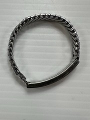 1959 Girls Engraved ID Bracelet Mary Claire Stretchy Stainless Jacoby Bender