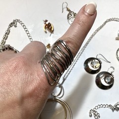 Vintage To Now Mixed Metal Jewelry Lot Wearable Untested Classic Boho