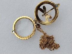 Dual Purpose Vintage Necklace and Magnifying Glass on 24″ Chain