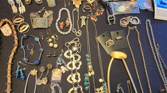 Lot #44 of random estate sale jewelry, Earrings, Necklaces, bracelets, more