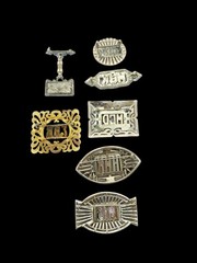 Vintage Monogram Brooch Lot Initials Pin Reseller Lot