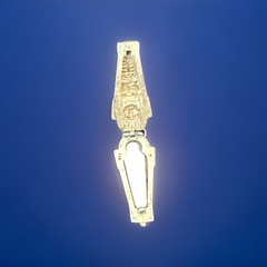 ANTIQUE EGYPTIAN REVIVAL SILVER,ENAMEL SARCOPHAGUS & MOMMY CHARM OPEN PENDANT