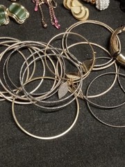 Vintage 2 Modern Costume Jewlery Lot Necklaces Earrings Bracelets Pins And More
