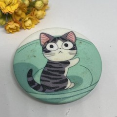 CAT PINBACK BUTTON 2.3”