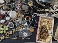 Huge Vintage Jewelry & Watch Lot: Estate Finds, Necklaces, Bracelets 12lbs Mix