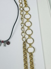 ✨VTG Lot Of 18 Vintage Necklaces & Belt, Chains, Gold silver Tone Varies Styles