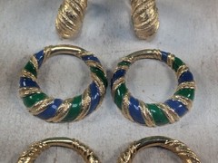 JOMAZ Joseph Mazer Interchangeable Earrings Doorknockers Vintage