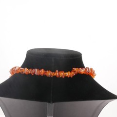 Huge 56g Vintage Baltic Amber Chip Necklace – 24″ Cognac Polished Nuggets