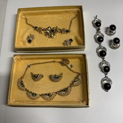Mixed Lot 3 Sets Of Vintage Costume Jewelry
