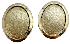 Vintage 1970/80s Clip On Earrings, 4 Pair, Gold-tone, used (DD1)