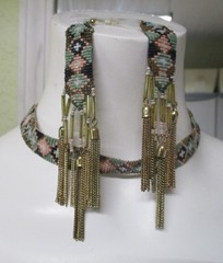 Vintage Estate Costume Jewelry Lot MONET necklace Loom chocker earrings set more
