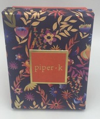 Piper k Flower Brooch Glass Stones Glass Pearls