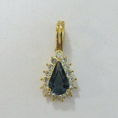 Vintage Roman Blue Crystal Pendant Enhancer 1 in
