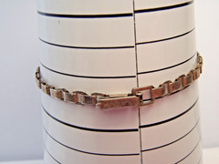 Vintage World War II-era Sterling Identification Bracelet 6 3/4″ Long