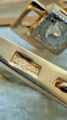 14k 583 Gold Earrings – Vintage East European Soviet USSR Era – #1720