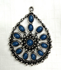 Costume Jewelry Lot Of 4 Necklace Pendants Metal Resin Partial Bracelet