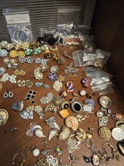 Massive Vintage to modern estate Jewelry Lot. 600+ items pieces/ some being 925