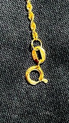 Signed Michael Anthony 14K Gold Two Tone Floral Pendant 18” Rope Chain 3.3g