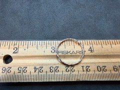 0.40g Vintage Sterling Silver 925 Minimalist Stackable Band Ring Size 6 M