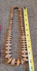 Round Graduated Wood Bead Necklaces and Wood Stretch Bracelet 4 Piece Lot