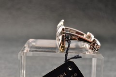 Near mint, gold and Cufflinks and silver tie clip, “Yves Saint Laurent”, case.