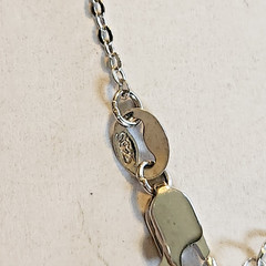 LIGHTWEIGHT STERLING SILVER STARFISH SHELL DANGLE NECKLACE W/ADJUSTABLE CHAIN