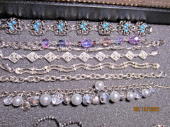 Mixed Lot ALL Bracelets Vintage/Modern Bangles Gemstone Wrap Signed Rhinestones