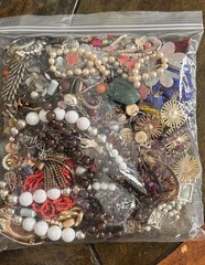 1 -1/2 Lb of CRAFT ONLY Junk Drawer Jewelry