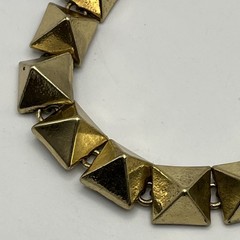 Vintage HTF Rare Lucky Brand Gold Tone Pyramid Bracelet Boho Chic Spike