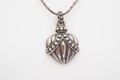 Vintage Monet Sterling Silver 925 Pendant Necklace 17.75″