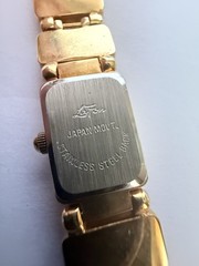 VTG 1970s Lapis Lazuli Watch/Bracelet Gold Tone Smithsonian Institution, Unused