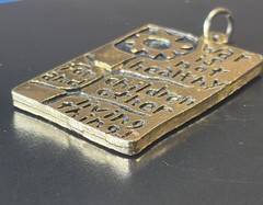 Vtg 1968 War Is Not Healthy For Children Another Mother For Peace Pendant