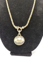 AGATHA PARIS 1974 Heavy Couture Scottie Terrier Dog Pendant Convertible Necklace