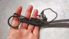 Vintage chain metal necklace