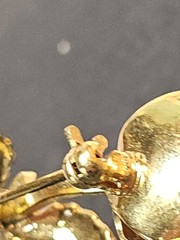 Vintage Monet Gold Tone Rose Brooch Long Stem Pin Polished Flower Romantic 3D